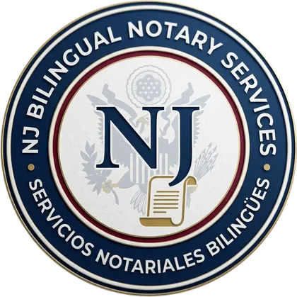 NJ Bilingual Notary Services official seal logo